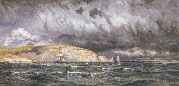 John brett,a.r.a Off Old Harry's Rock (mk37) oil painting picture